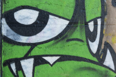 <b>VERT</b> | Détail de street art, sur les bords de Saône